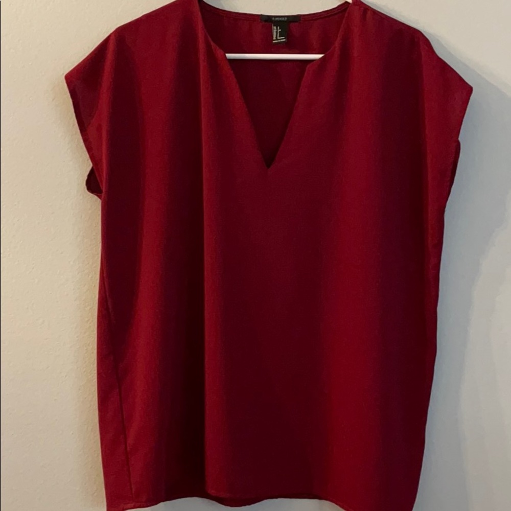 Burgundy blouse